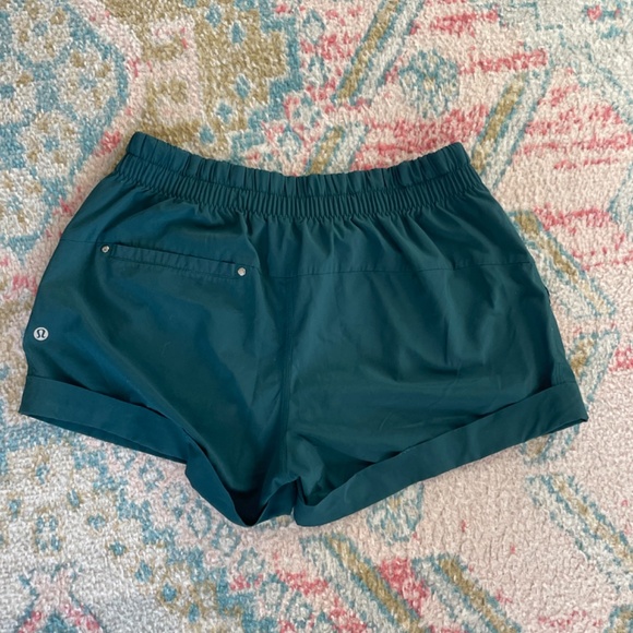 Lululemon Athletic Shorts (Dark Green, Medium) - Picture 2 of 4